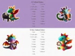 Musical Dragons Sticker Set - Image 8