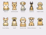 Cartoon Dogs Sticker Set - Image 2