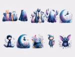 Whimsical Halloween Sticker Set - Image 2