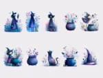 Whimsical Witches Sticker Set - Image 2