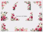 Pink Carnations Sticker Set - Image 3