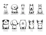 Line Art Dogs Sticker Set - Image 2