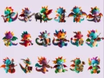 Musical Dragons Sticker Set - Image 5