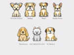Cartoon Dogs Sticker Set - Image 5