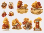 Cottagecore Autumn Sticker Set - Image 3