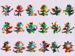 Musical Dragons Sticker Set - Image 6